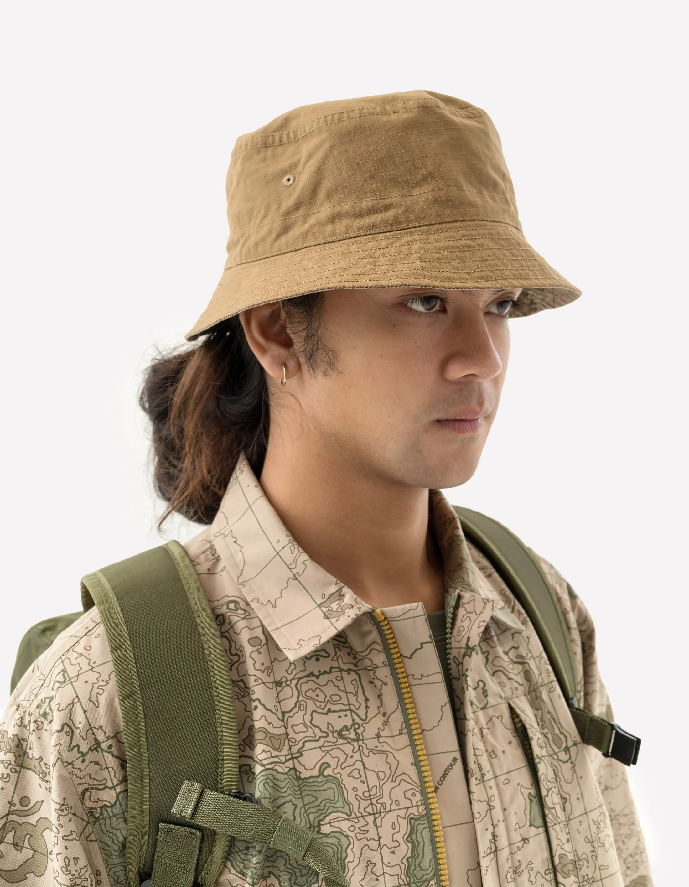 5227 Reversible Contour Bucket Hat Mushroom/Desert