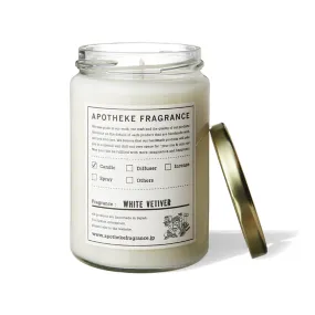 Apotheke Fragrance Glass Jar Candle "White Vetiver"