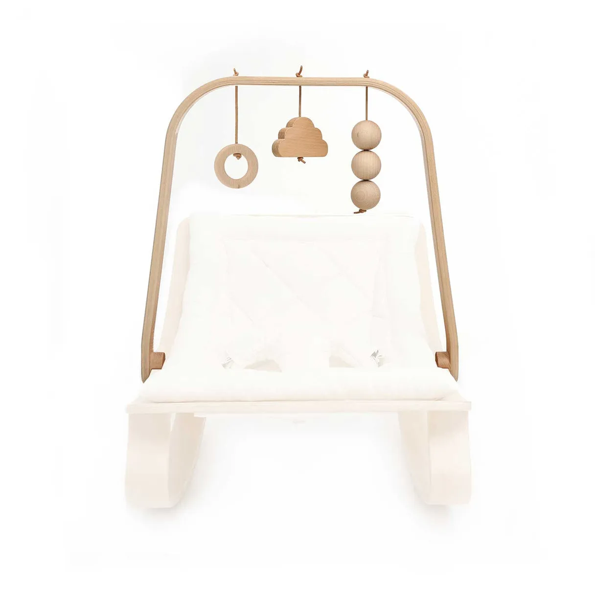 Charlie Crane Activity Arch for Levo Rocker in Beech