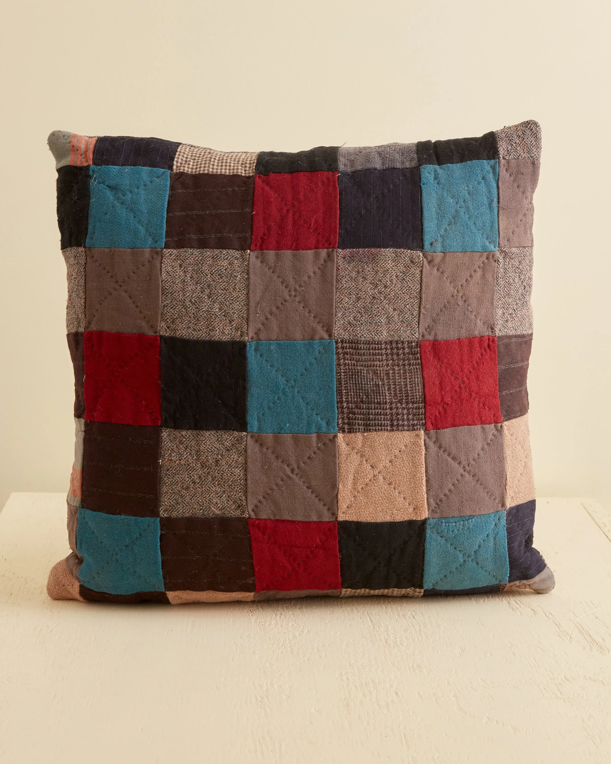 Coral Squares Pillow