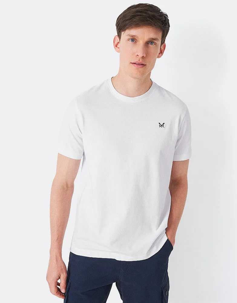 Crew Clothing Classic Crew Neck T-Shirt, 100% Cotton - Optic White