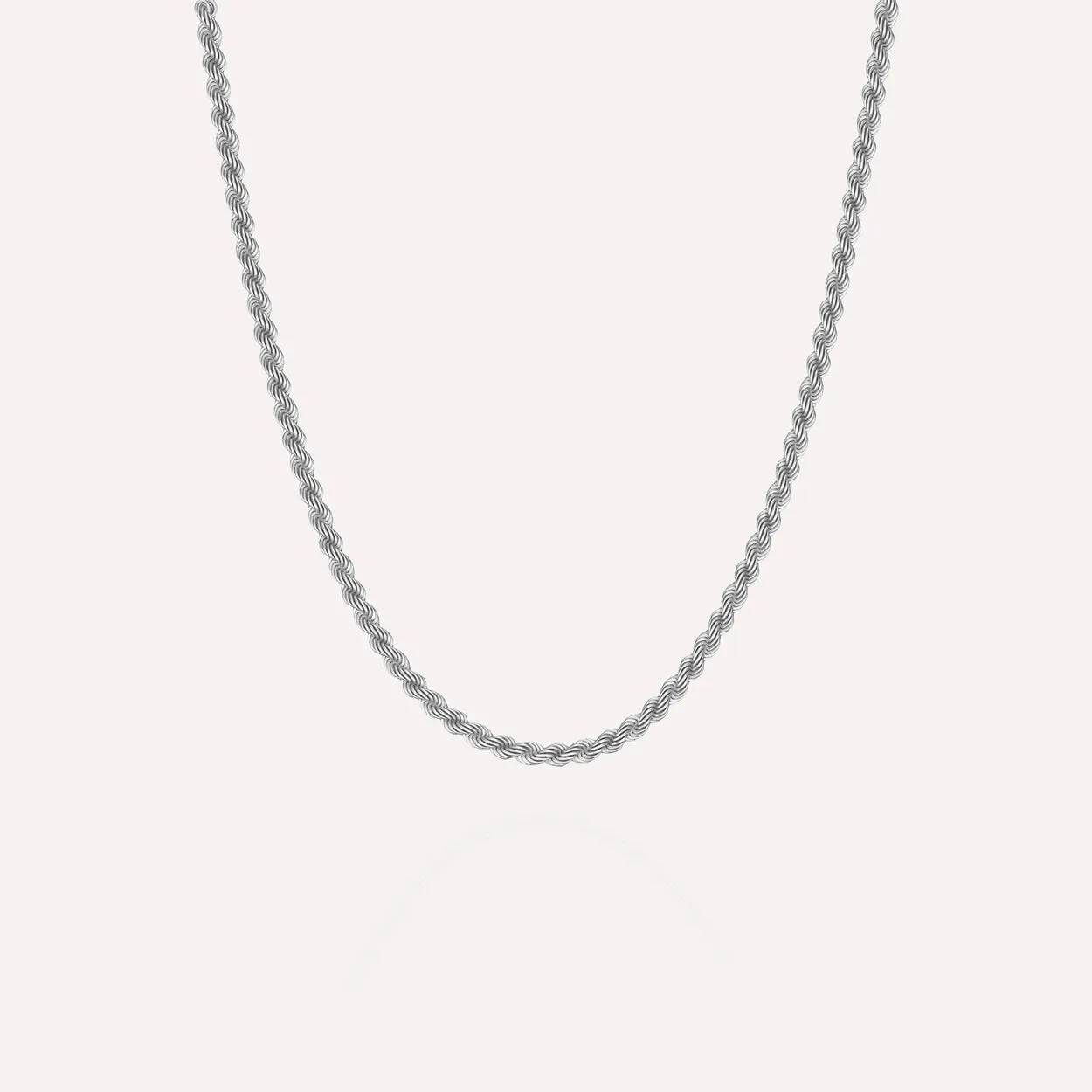 Helix Chain Necklace Silver Adjustable 50-60cm/20-24'