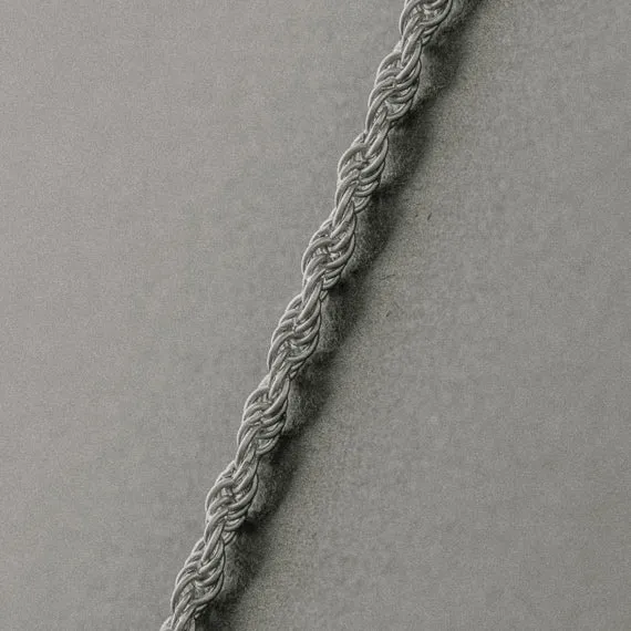 Helix Chain Necklace Silver Adjustable 50-60cm/20-24'