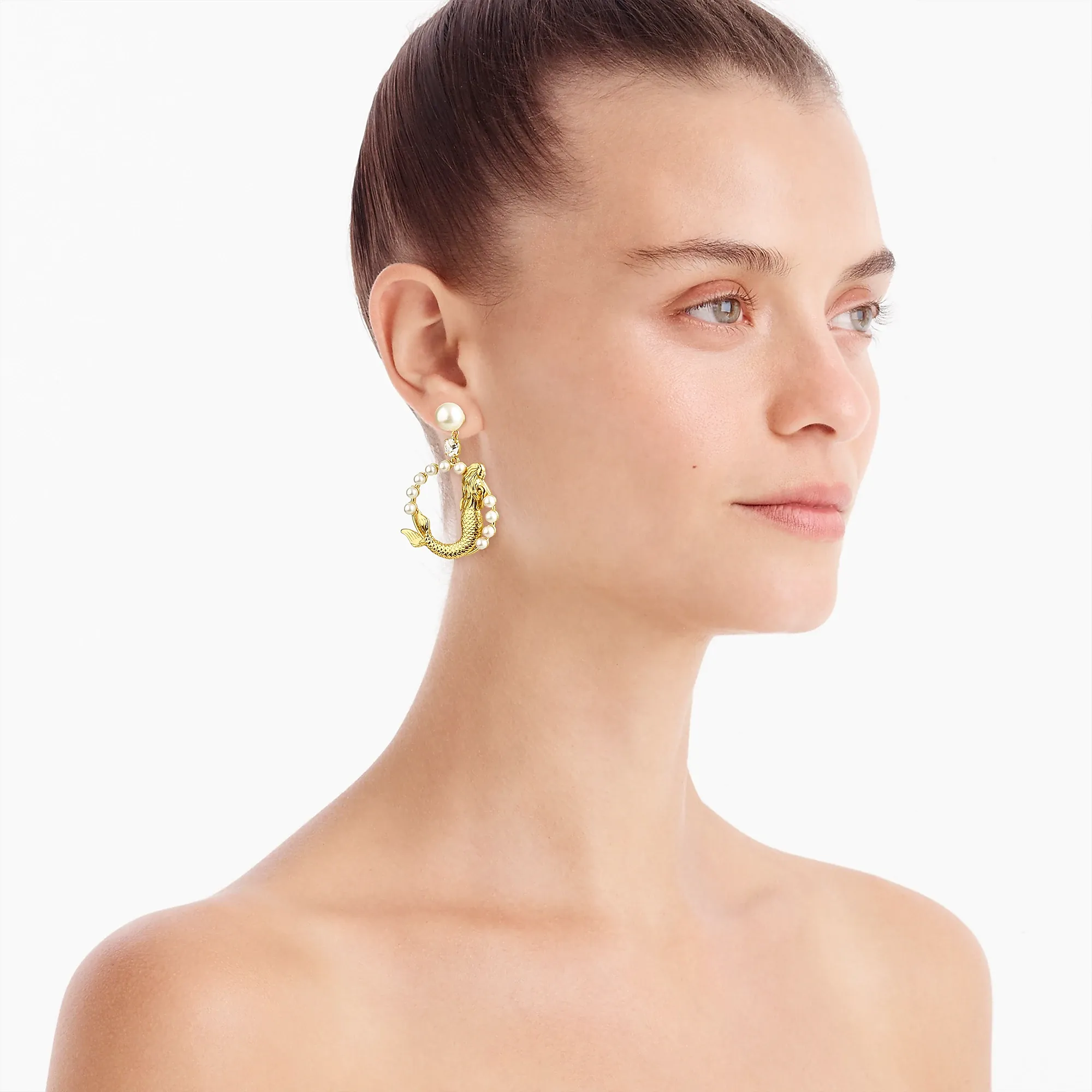 J.crew Pearl mermaid drop earrings