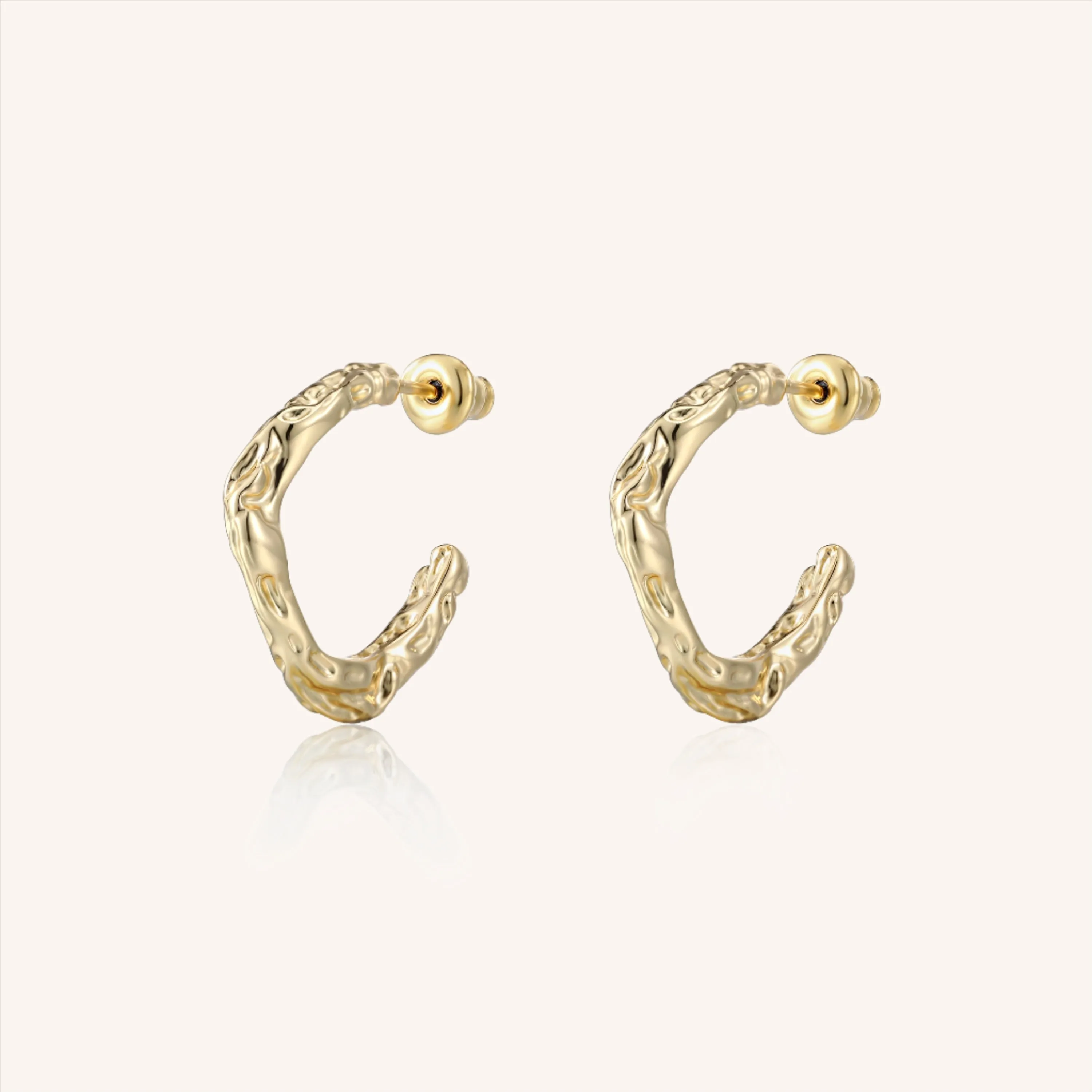 Kylie Textured Hoops