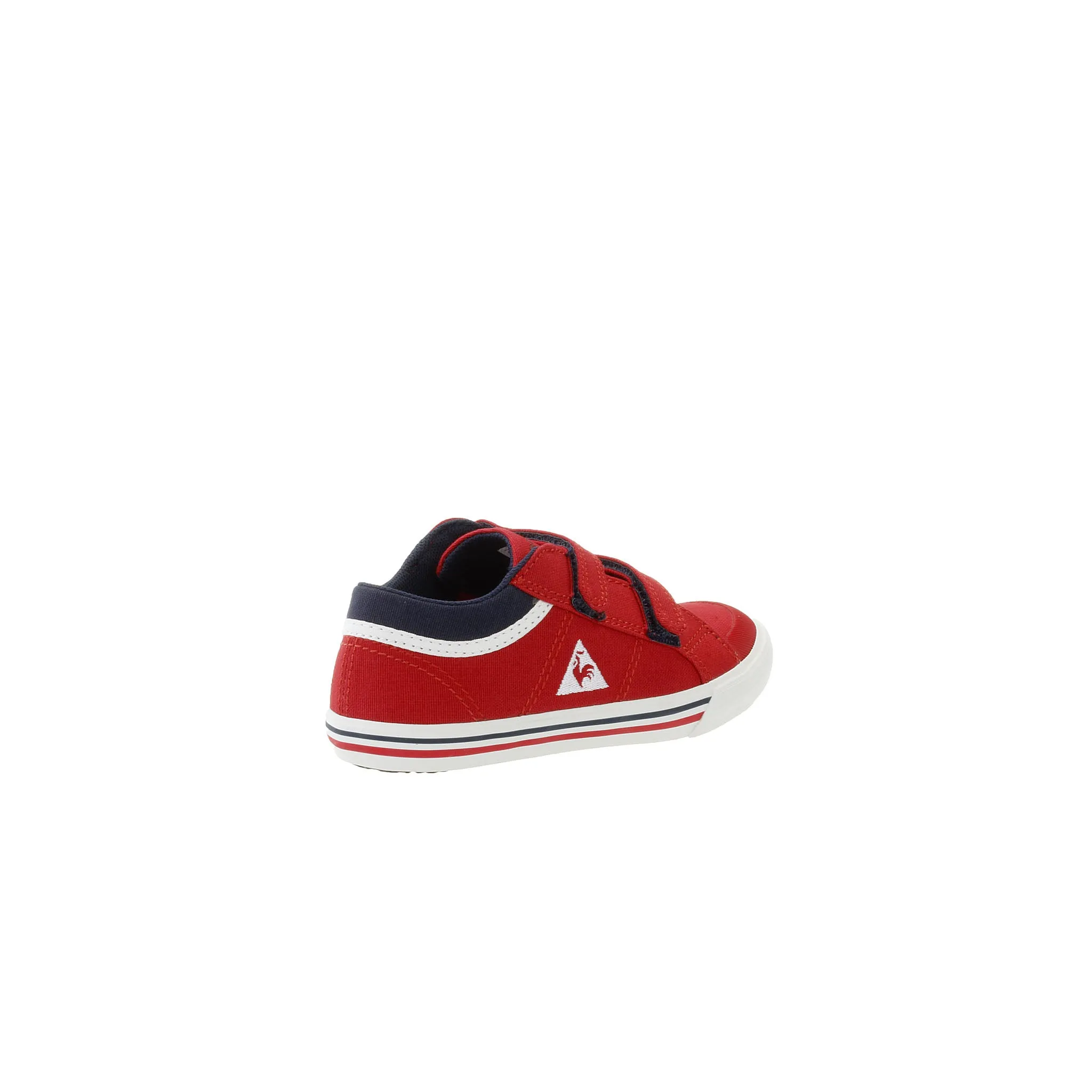 Le Coq Sportif Saint Gaetan PS CVS Strap Up Red Canvas Kids Plimsolls 1710121