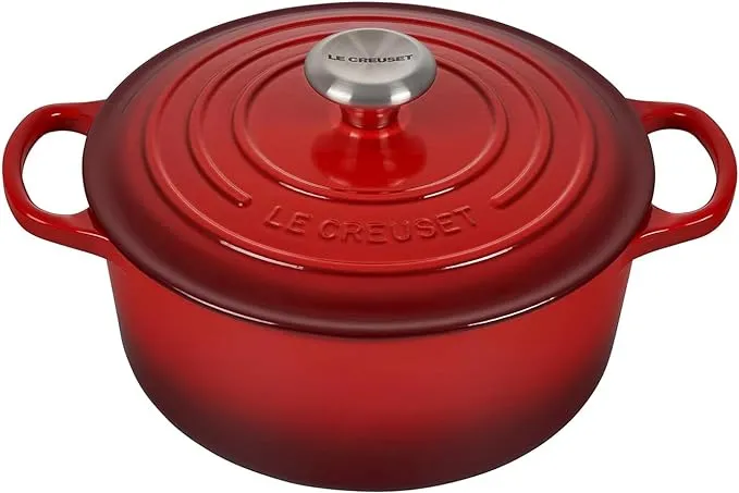 Le Creuset Signature Round Casserole Oven Cerise 24cm 4.2L--- Clearance