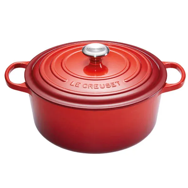 Le Creuset Signature Round Casserole Oven Cerise 24cm 4.2L--- Clearance