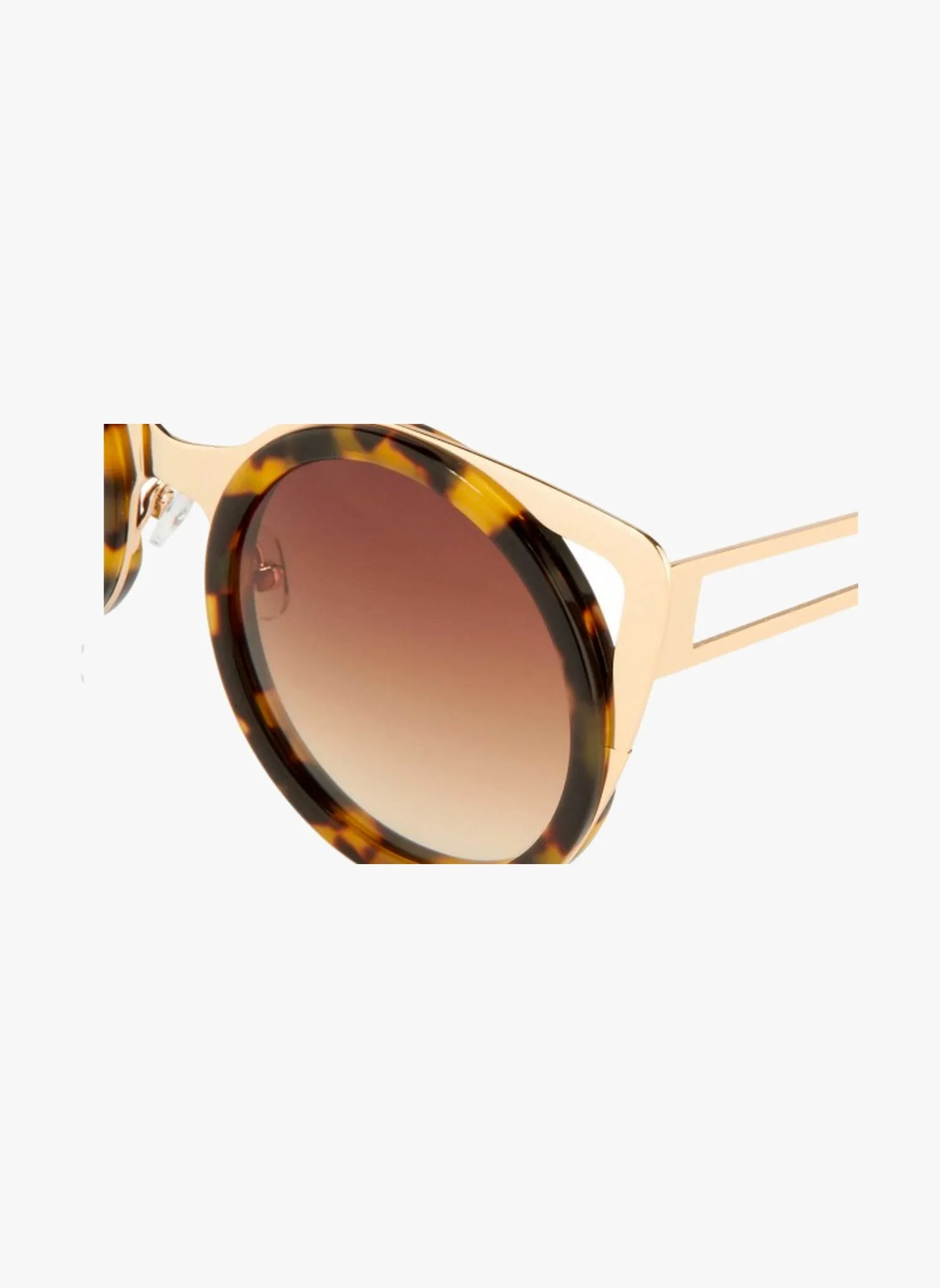 Linda Farrow X Erdem  Cat Eye Tortoise Shell Sunglasses