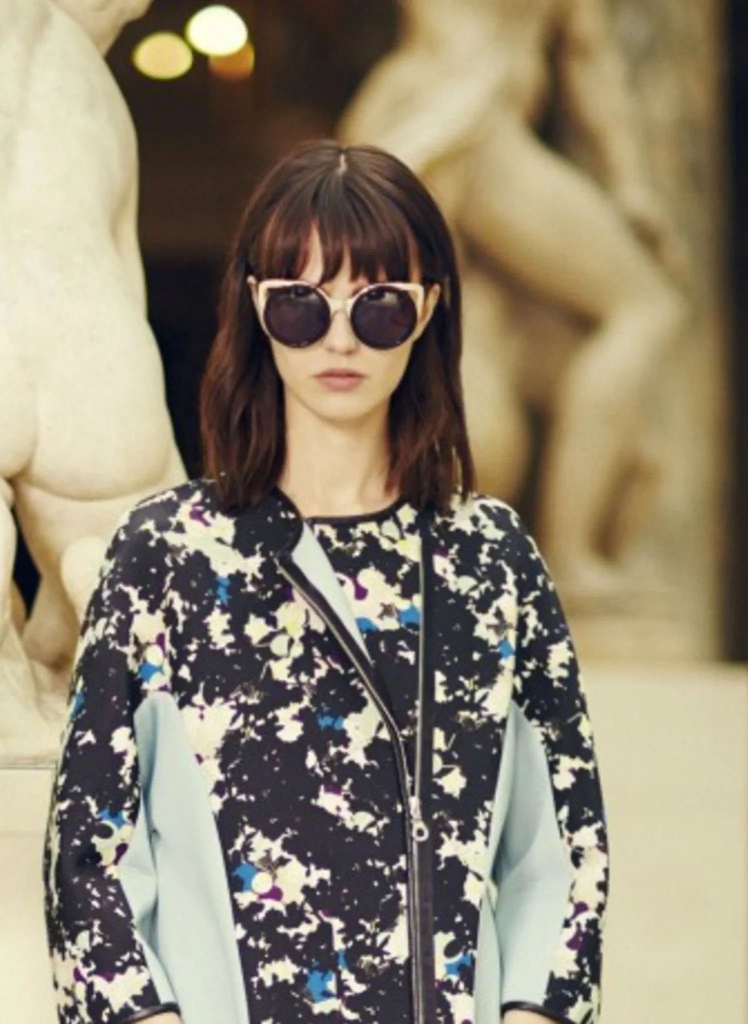 Linda Farrow X Erdem  Cat Eye Tortoise Shell Sunglasses