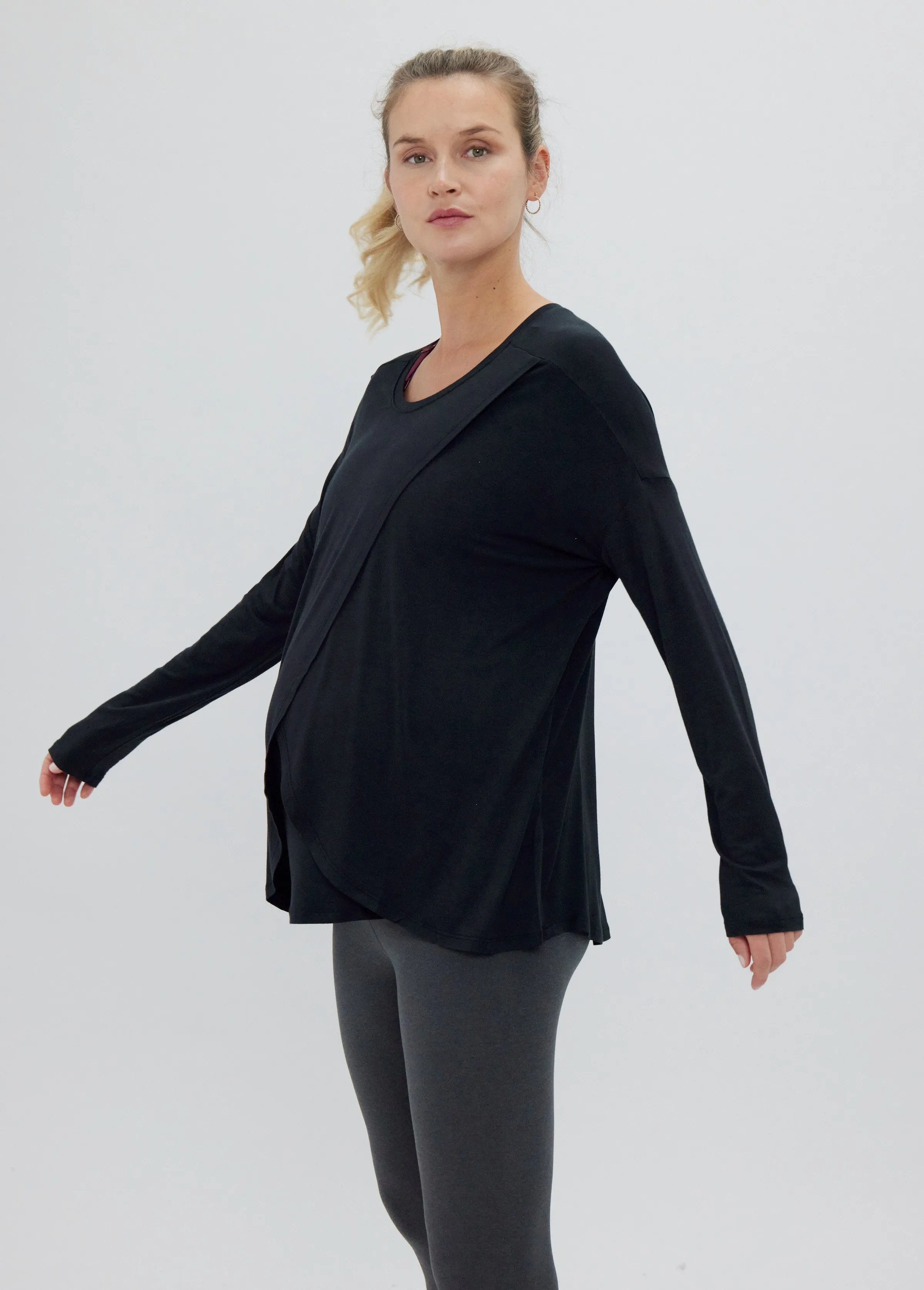 Long Sleeve Nursing Tee