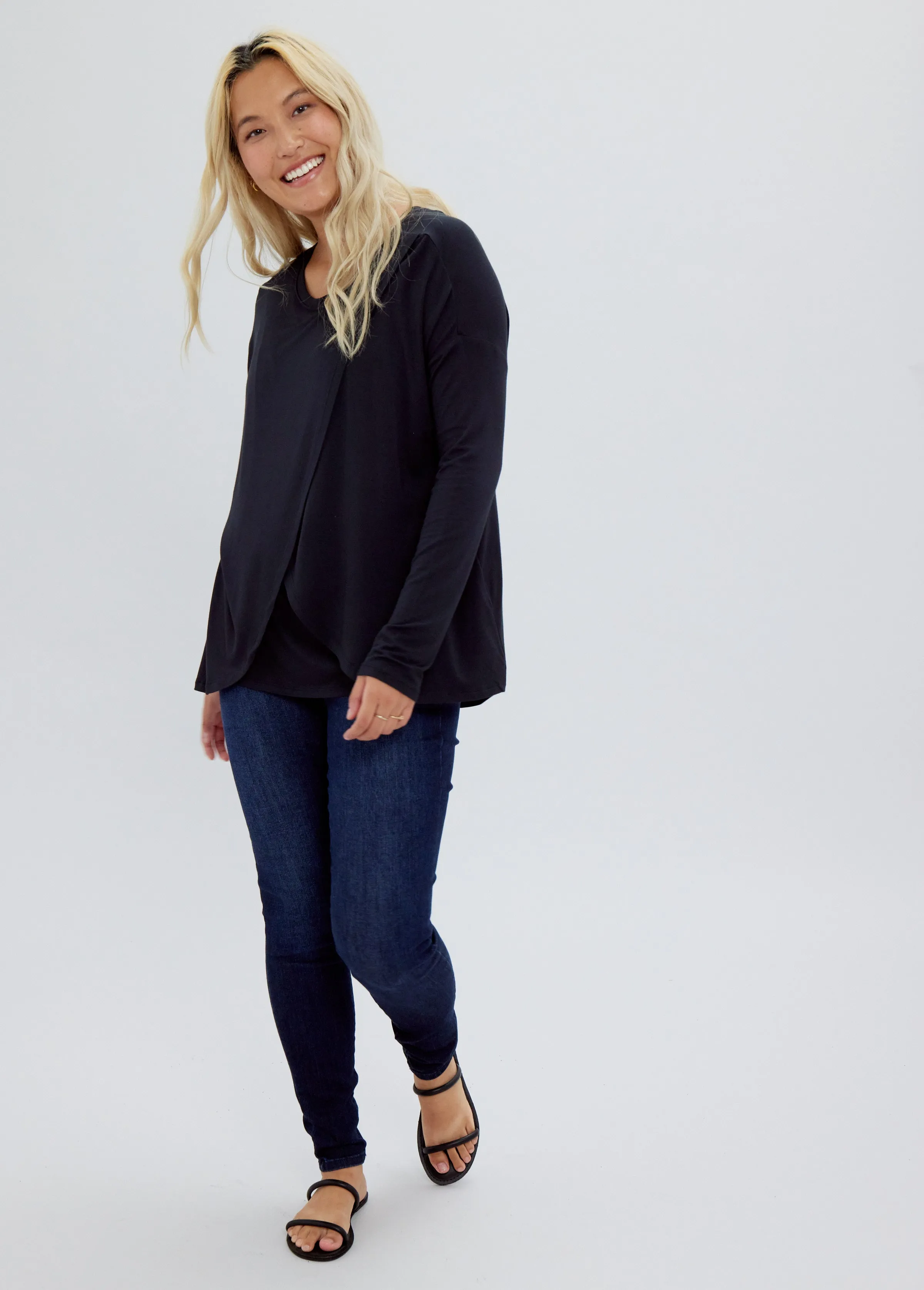 Long Sleeve Nursing Tee