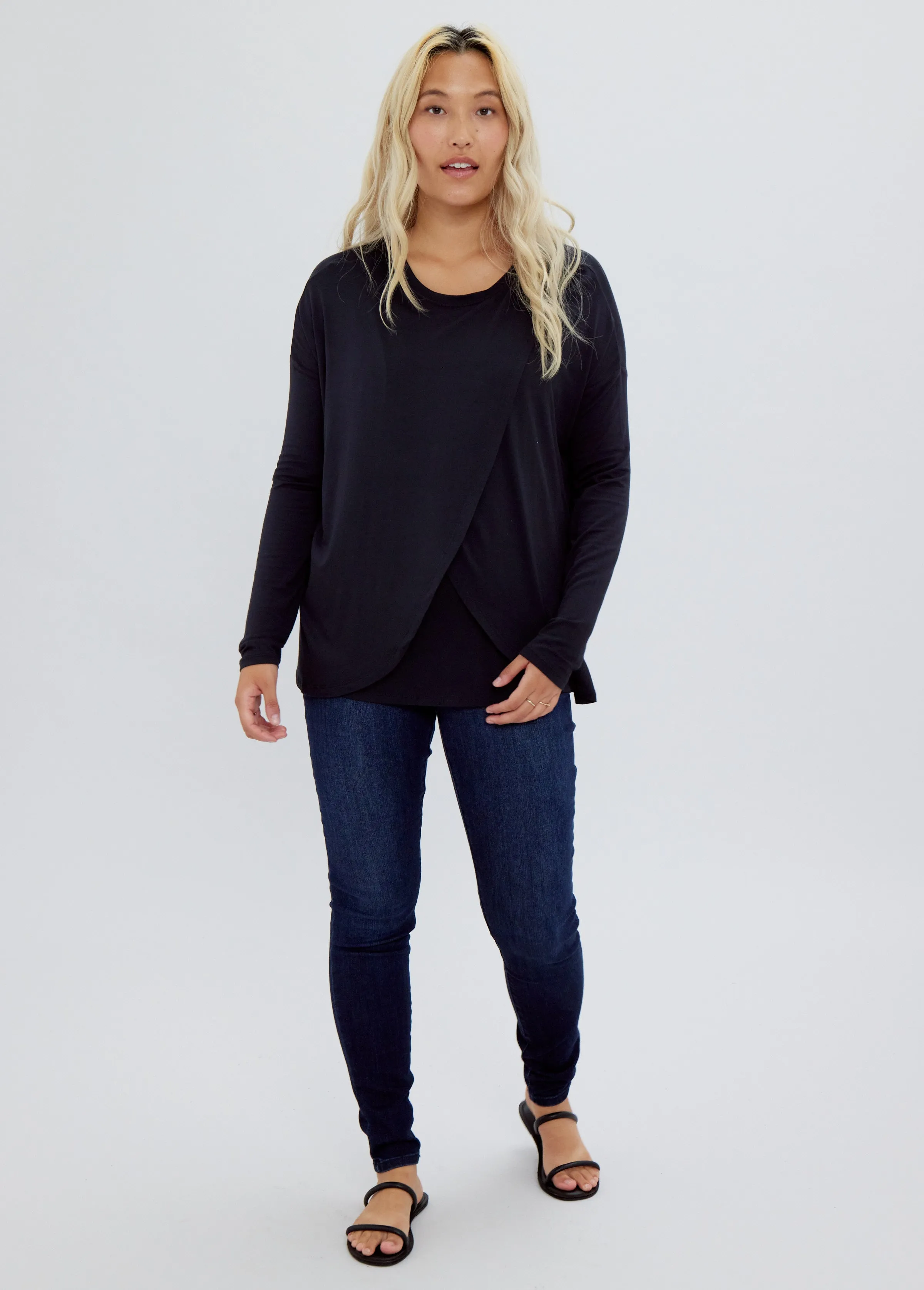 Long Sleeve Nursing Tee