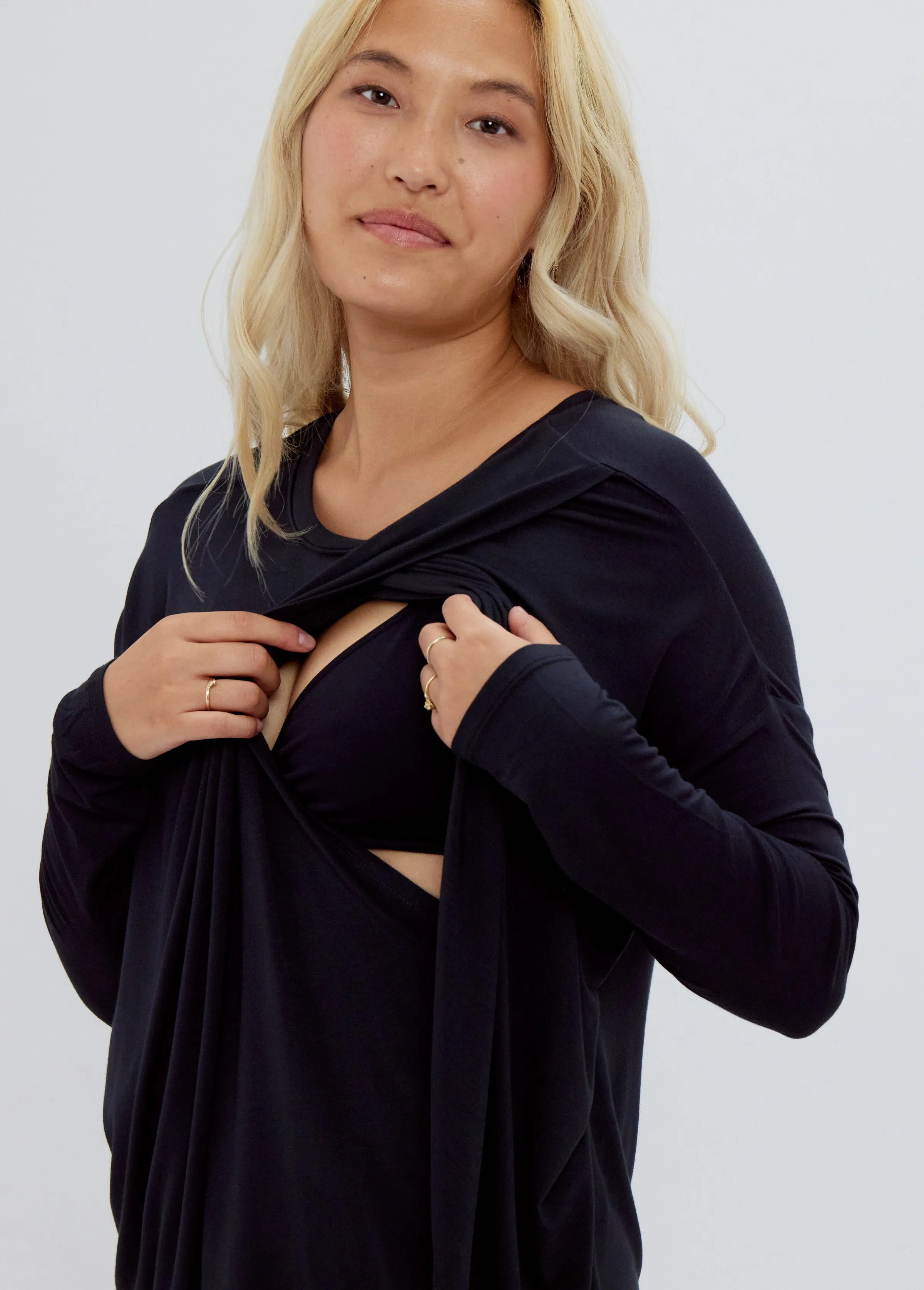 Long Sleeve Nursing Tee