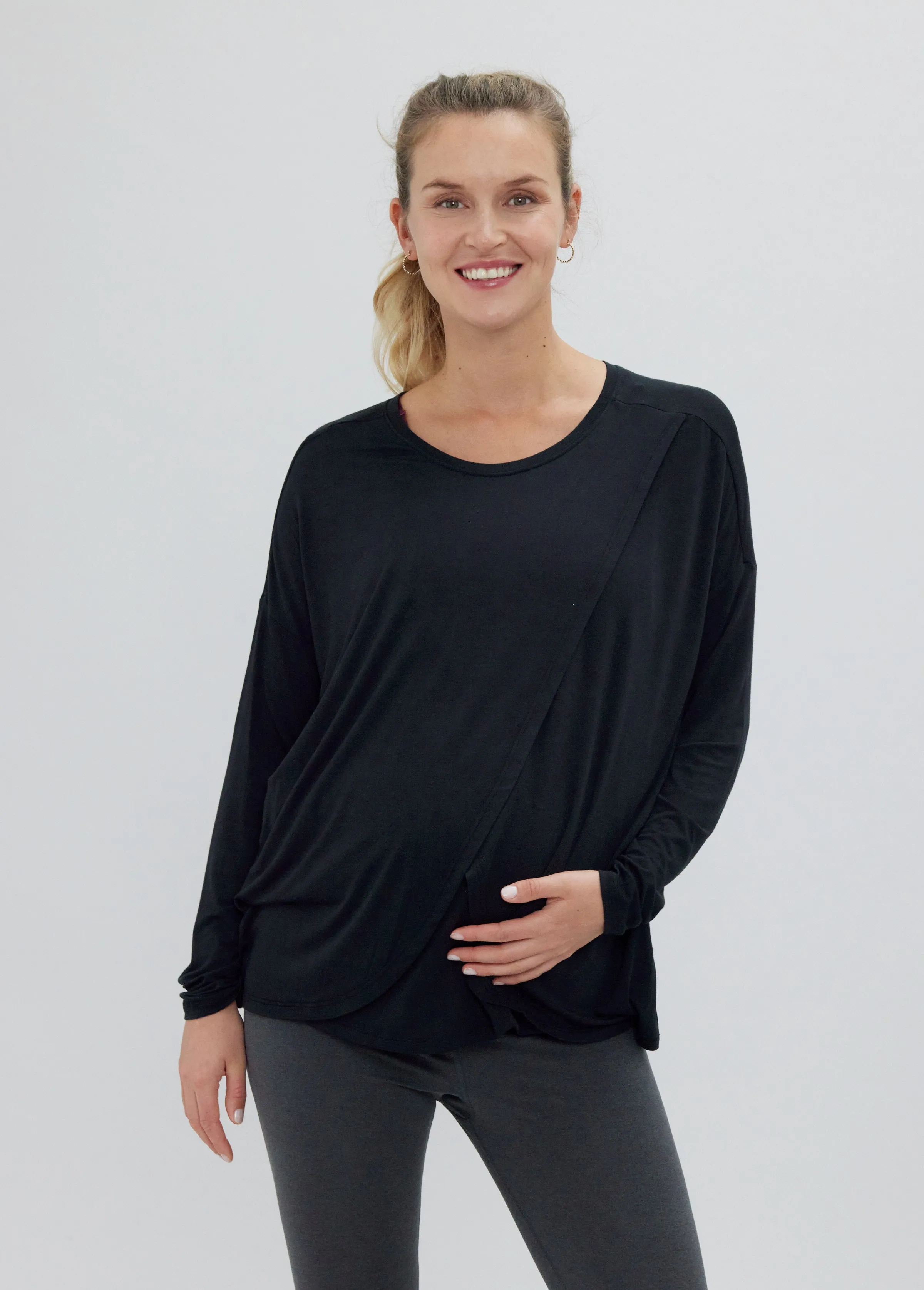 Long Sleeve Nursing Tee