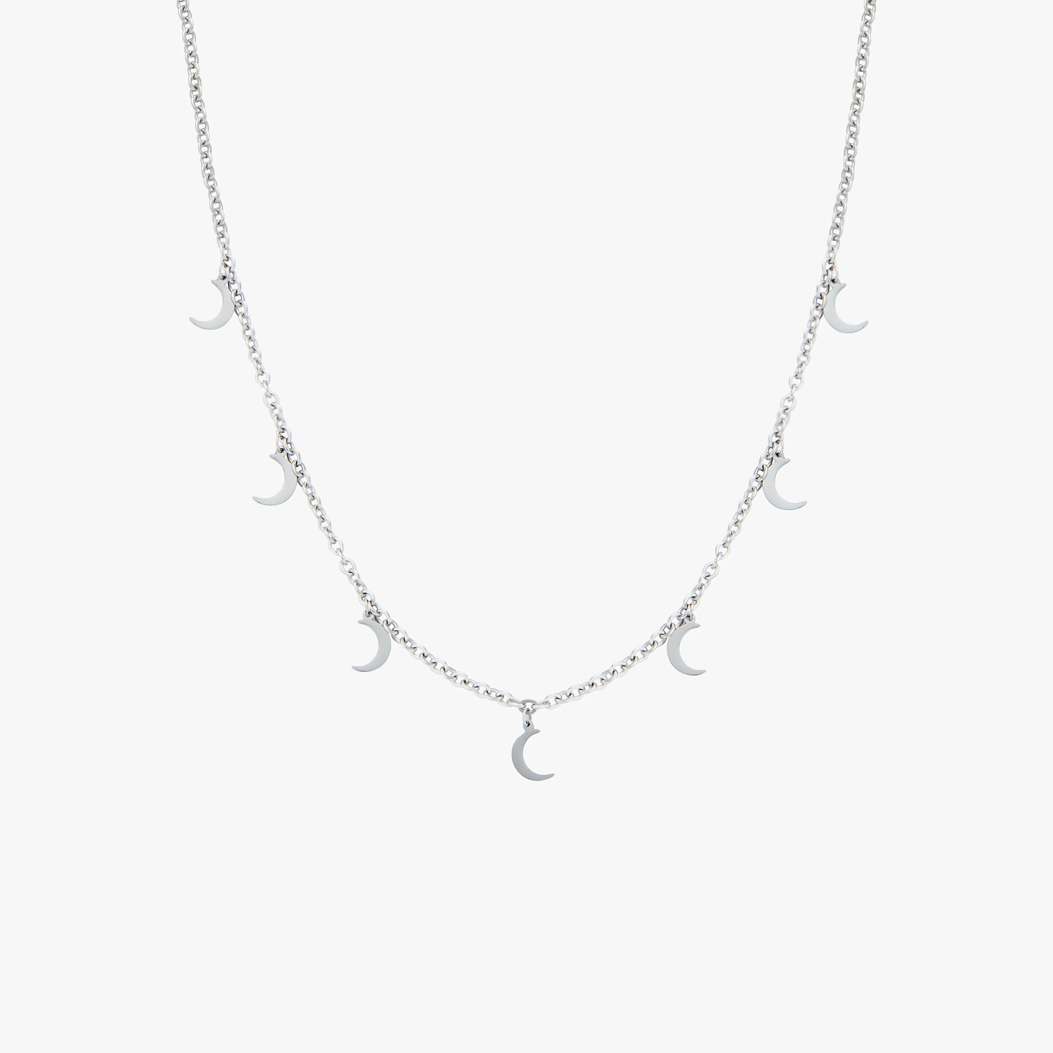 Moon Silver Necklace