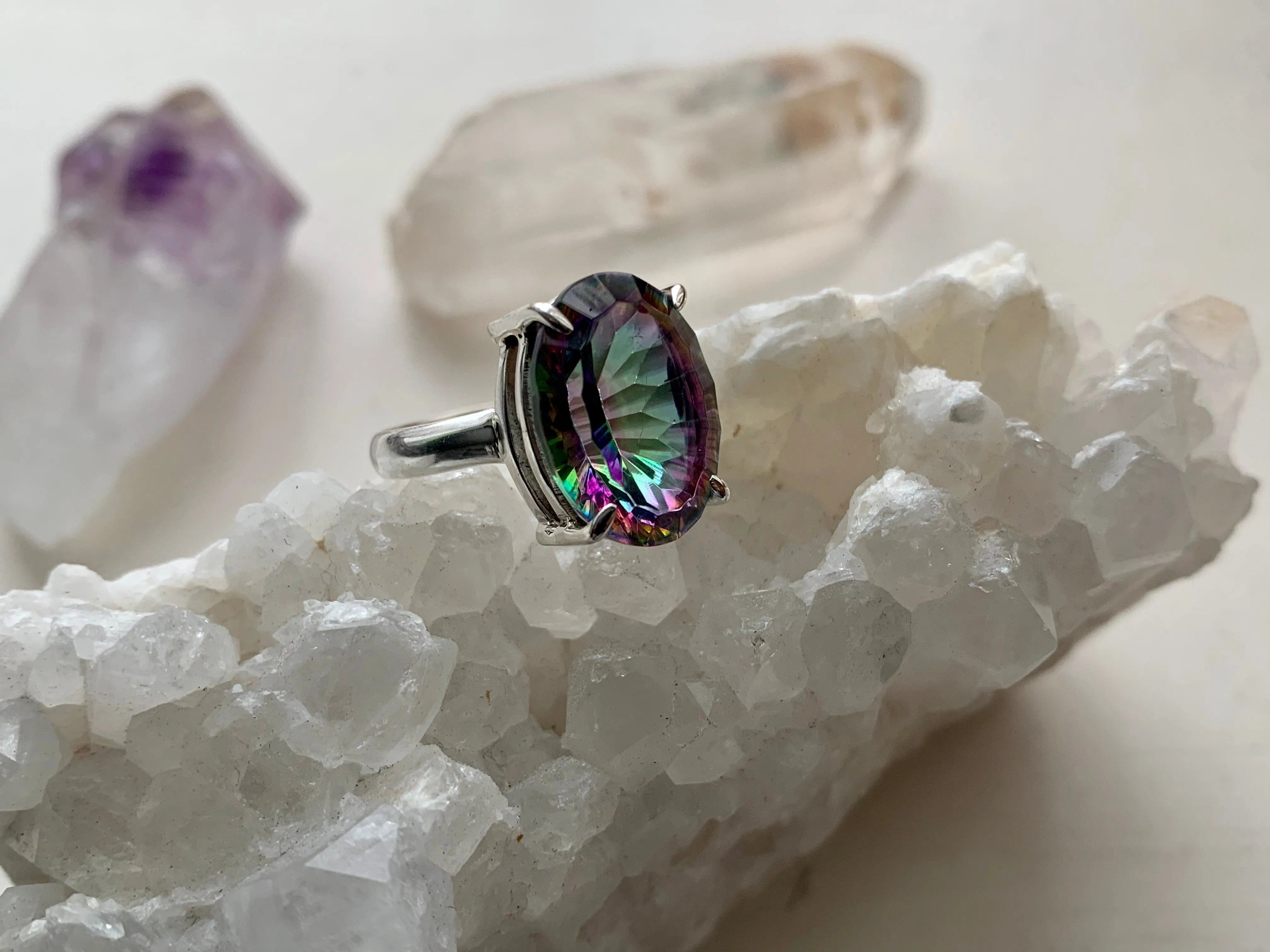 Mystic Topaz Sanaa Ring - Oval / Round