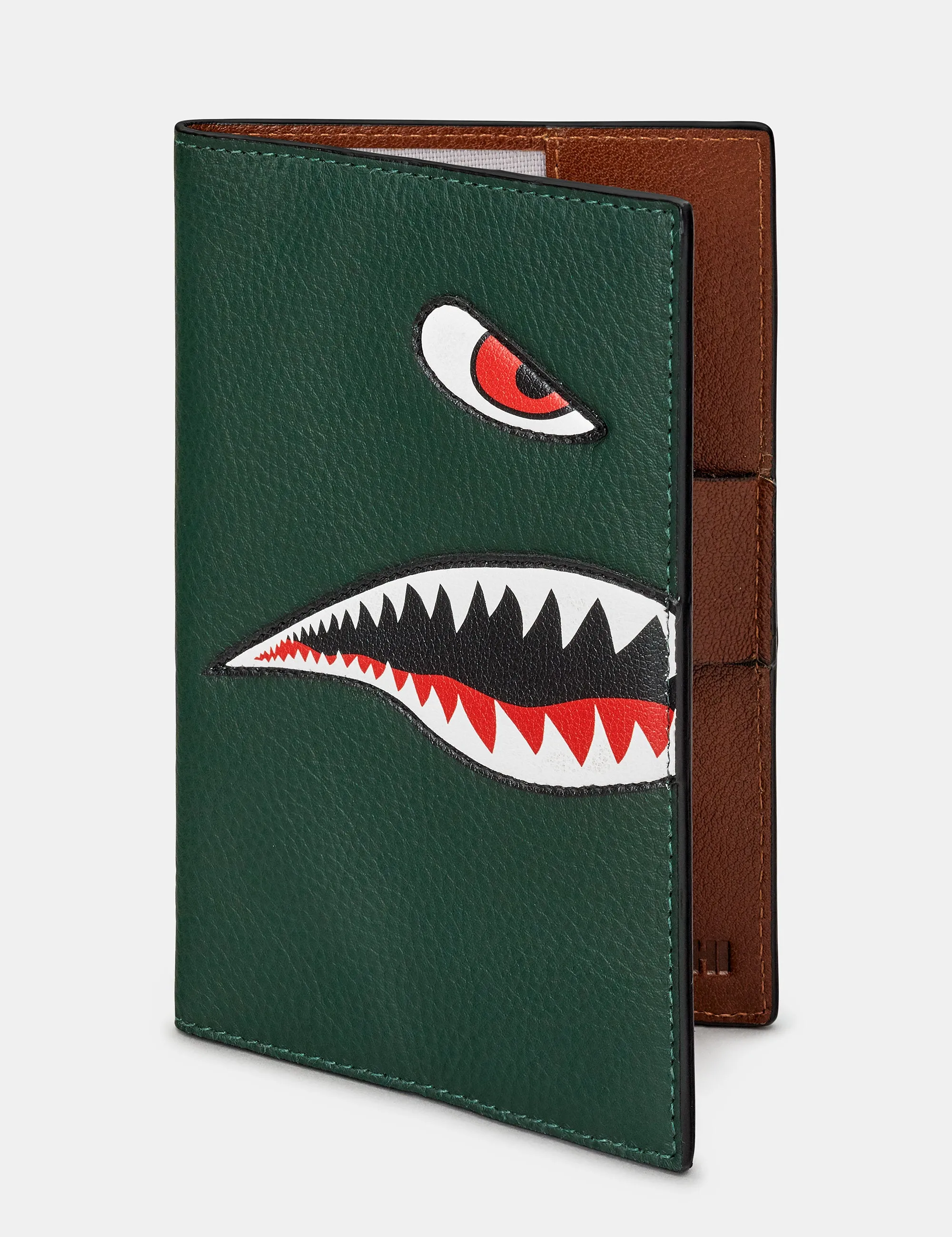 Nose Cone Green Leather Golf Scorecard Holder