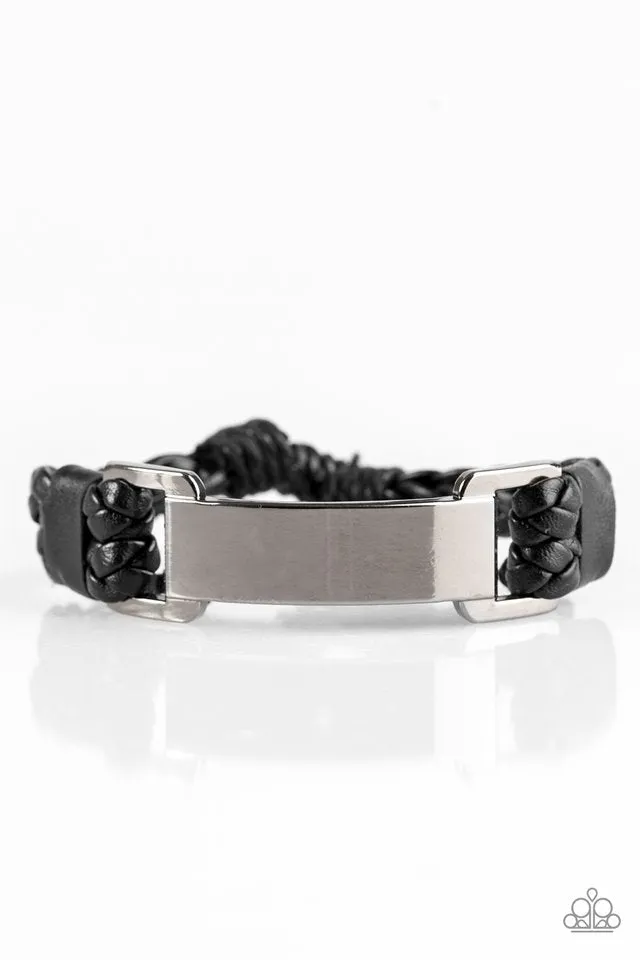 Paparazzi Accessories  - Traffic Jam #M16 - Black Men Urban Bracelet