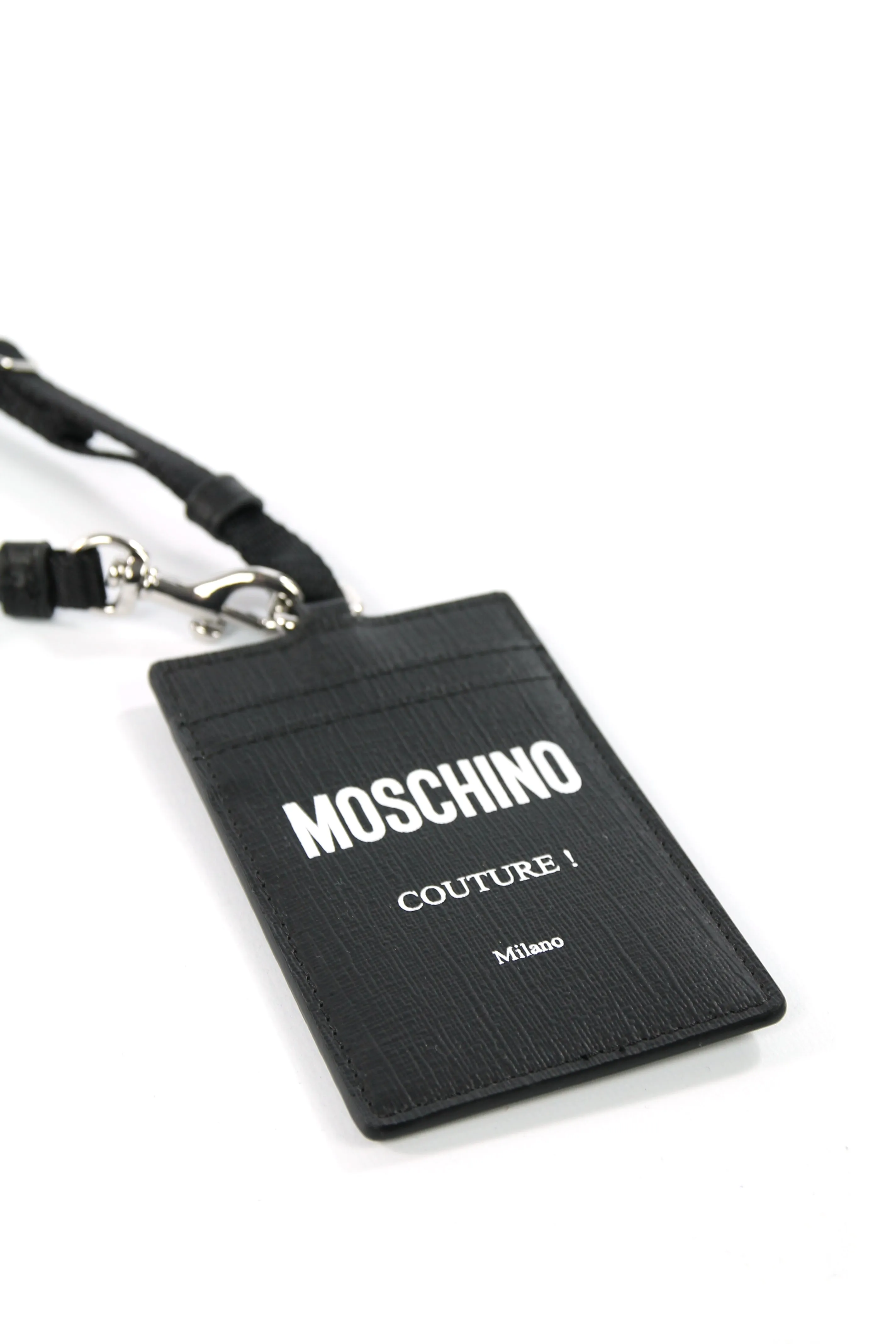 Petit porte carte cuir Moschino