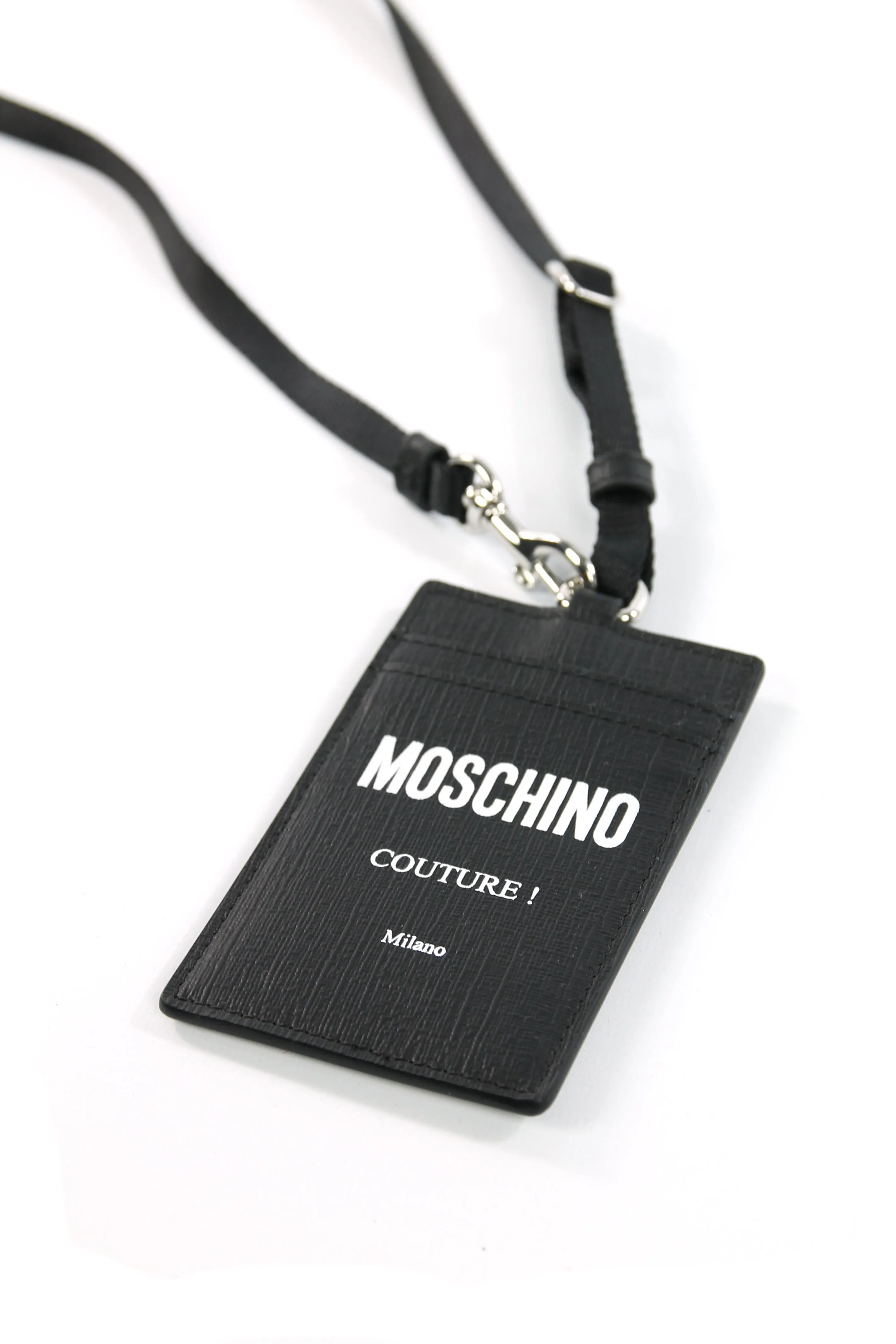 Petit porte carte cuir Moschino