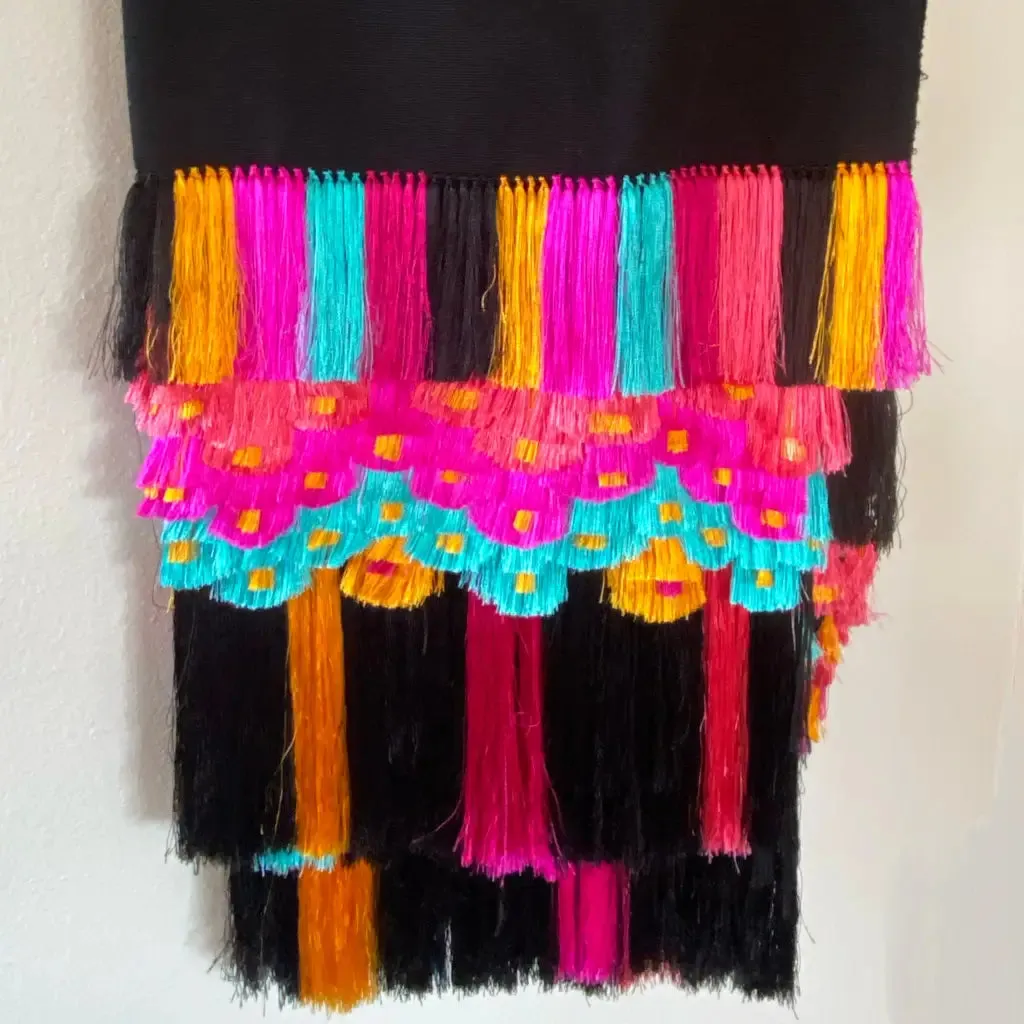 Purepecha rebozo with fringe