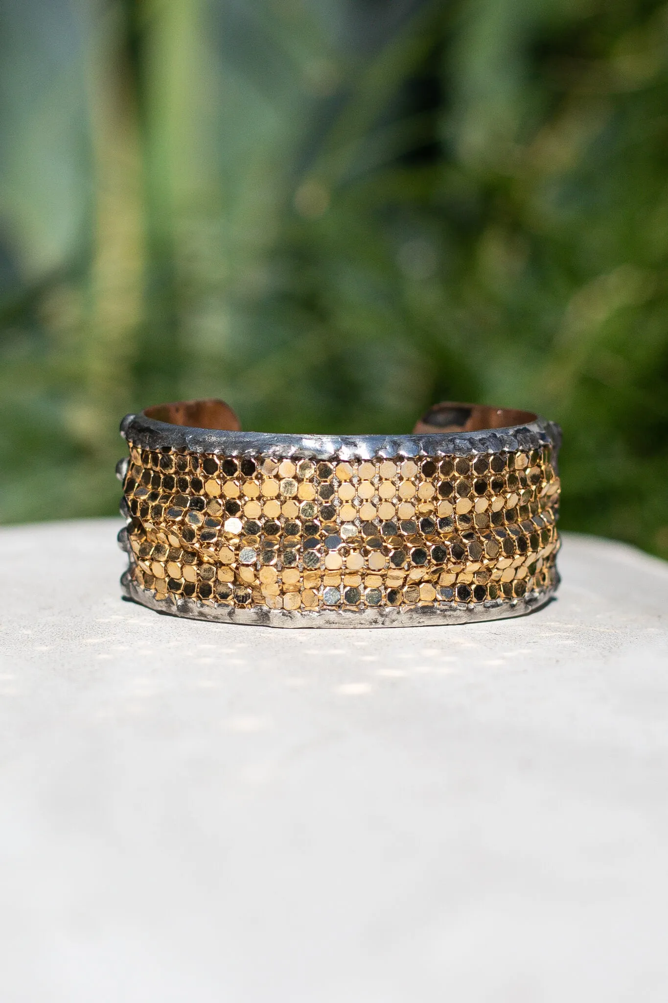 Small Gold Mesh Cuff