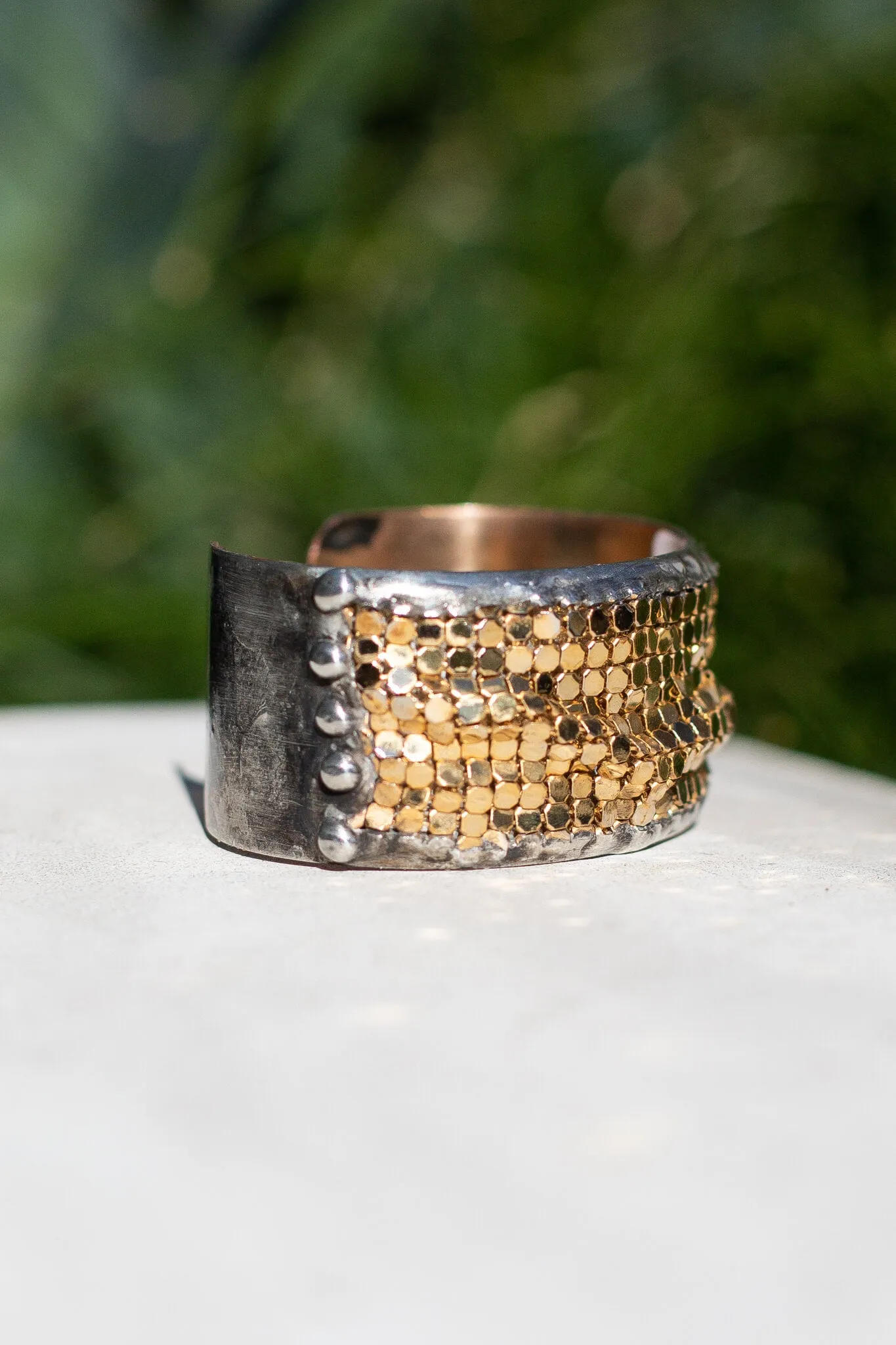 Small Gold Mesh Cuff