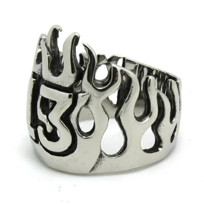 Stainless Steel Thirteen Flame Ring