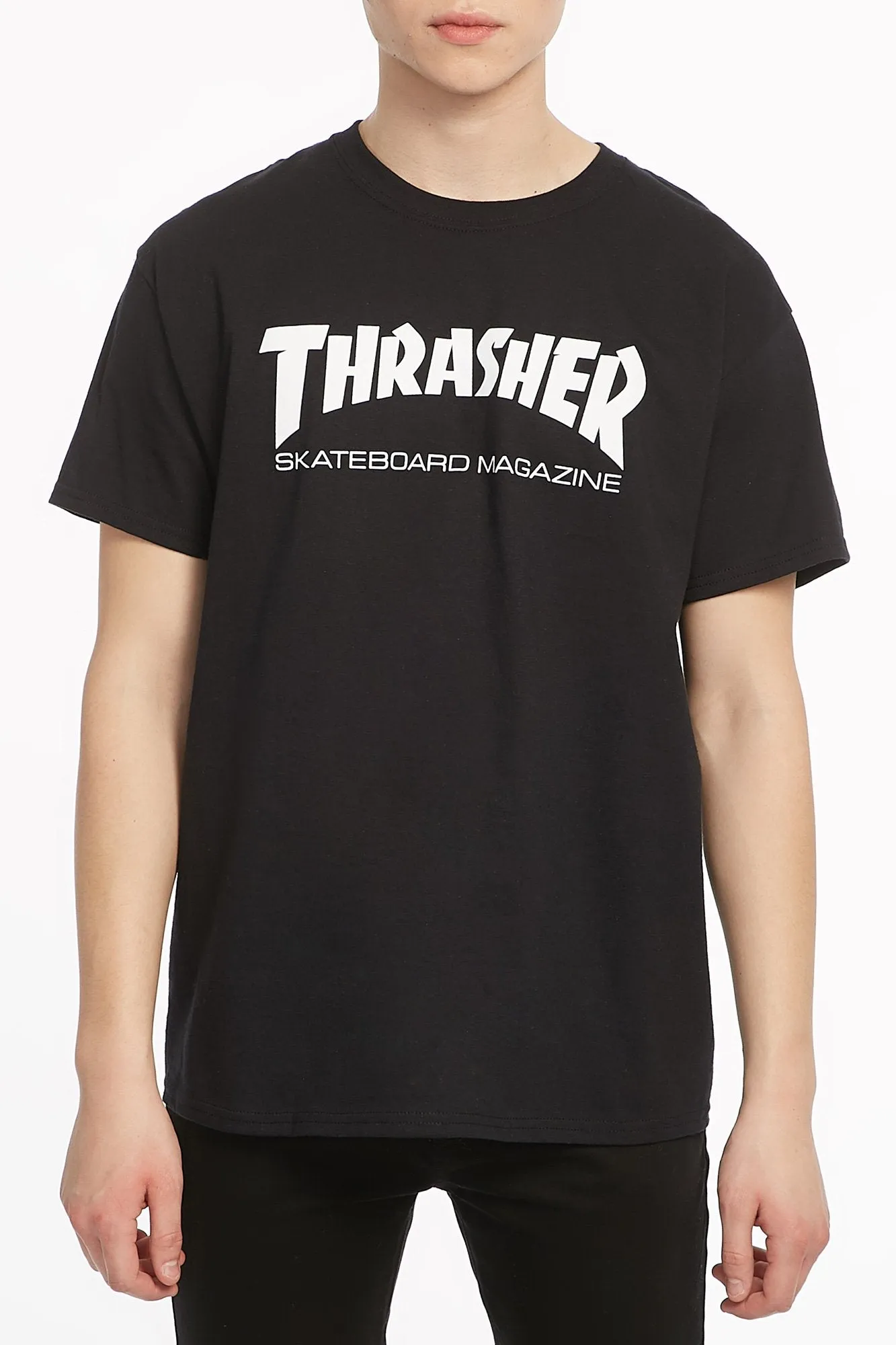 Thrasher Guys Black Skate Mag Short Sleeve Tee