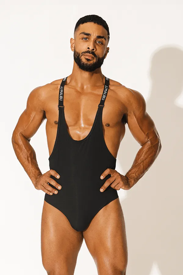 Wrestle Me Bodysuit - Black