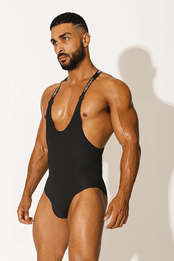 Wrestle Me Bodysuit - Black